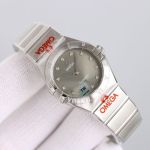 TW Factory Omega Constellation 28MM Quartz Movement Lady Grey Face Watch